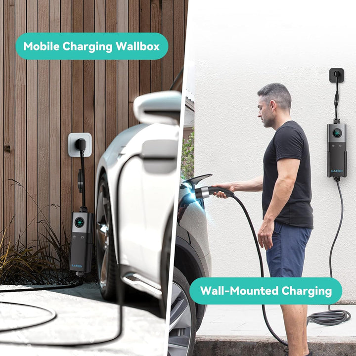 ILATECH Typ 2 mobiles Ladegerät 22kW – 5 Meter Kabel – Basic Set EU WiFi - E-NRGY