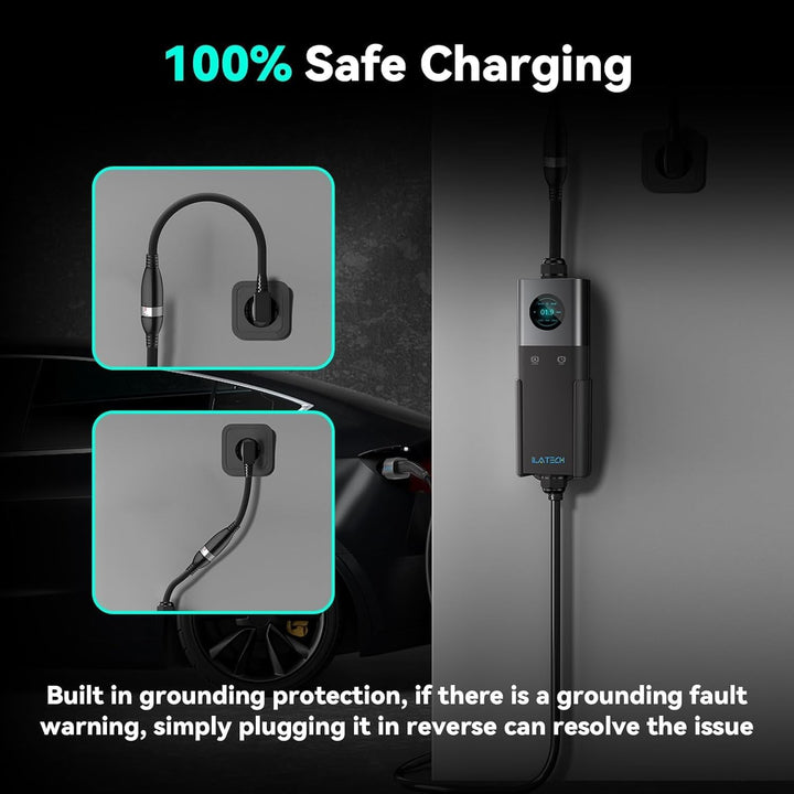 ILATECH Typ 2 mobiles Ladegerät 22kW – 5 Meter Kabel – Basic Set EU WiFi - E-NRGY